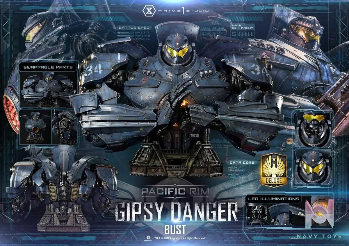 Prime 1 Studio – Life Size Bust Pacific Rim Gipsy Danger LSPACRIM-01 LSPACRIM-01DX (Licensed)