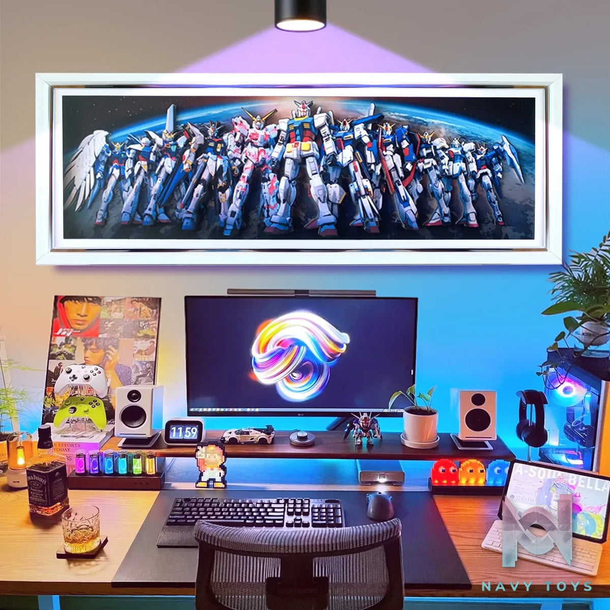 KALA HOME Studio – Gundam Multiple Characters 3D Decorative Painting Gundam