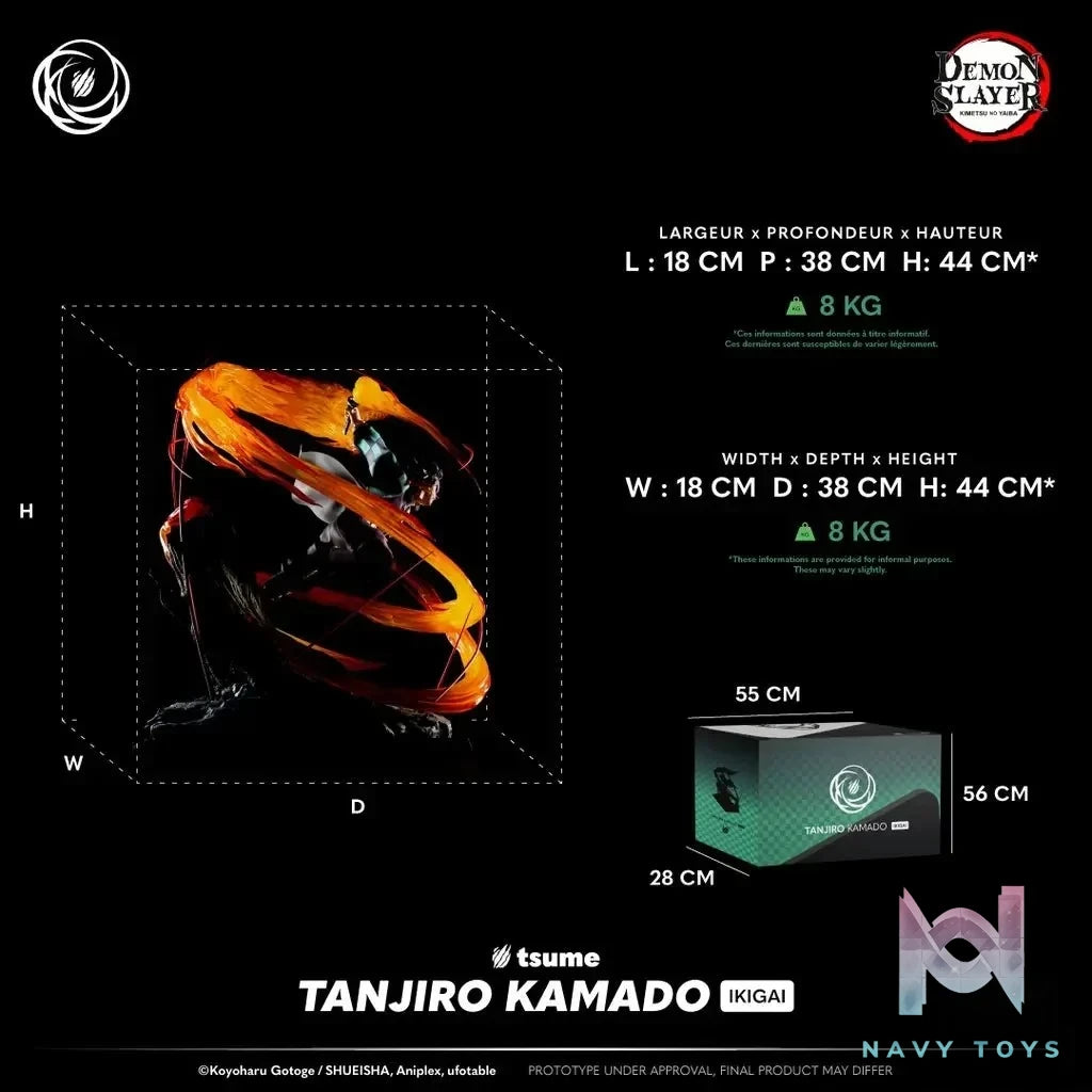 TSUME Studio - Demon Slayer Tanjiro Kamado (Licensed) resin statue Navy Toys anime figure