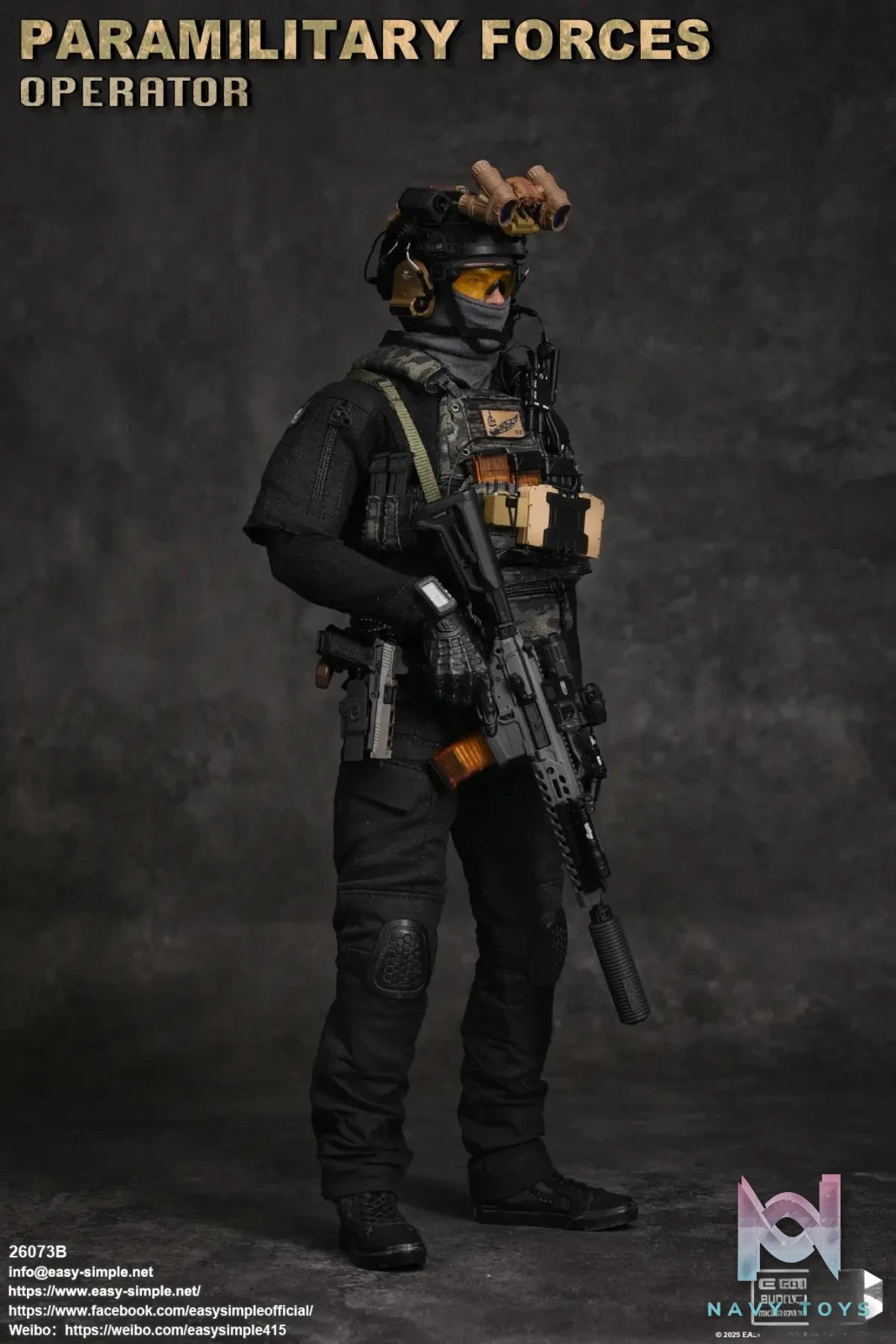 Easy Simple – Paramilitary Forces Operator Action Figure 26073A X 26073B (Licensed)