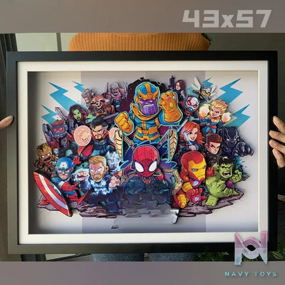 KALA HOME Studio – Marvel Multiple Characters #01 3D Decorative Painting Marvel
