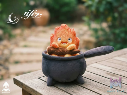 NINETY SEVEN Studio – Calcifer Plush Pendant Howl’s Moving Castle