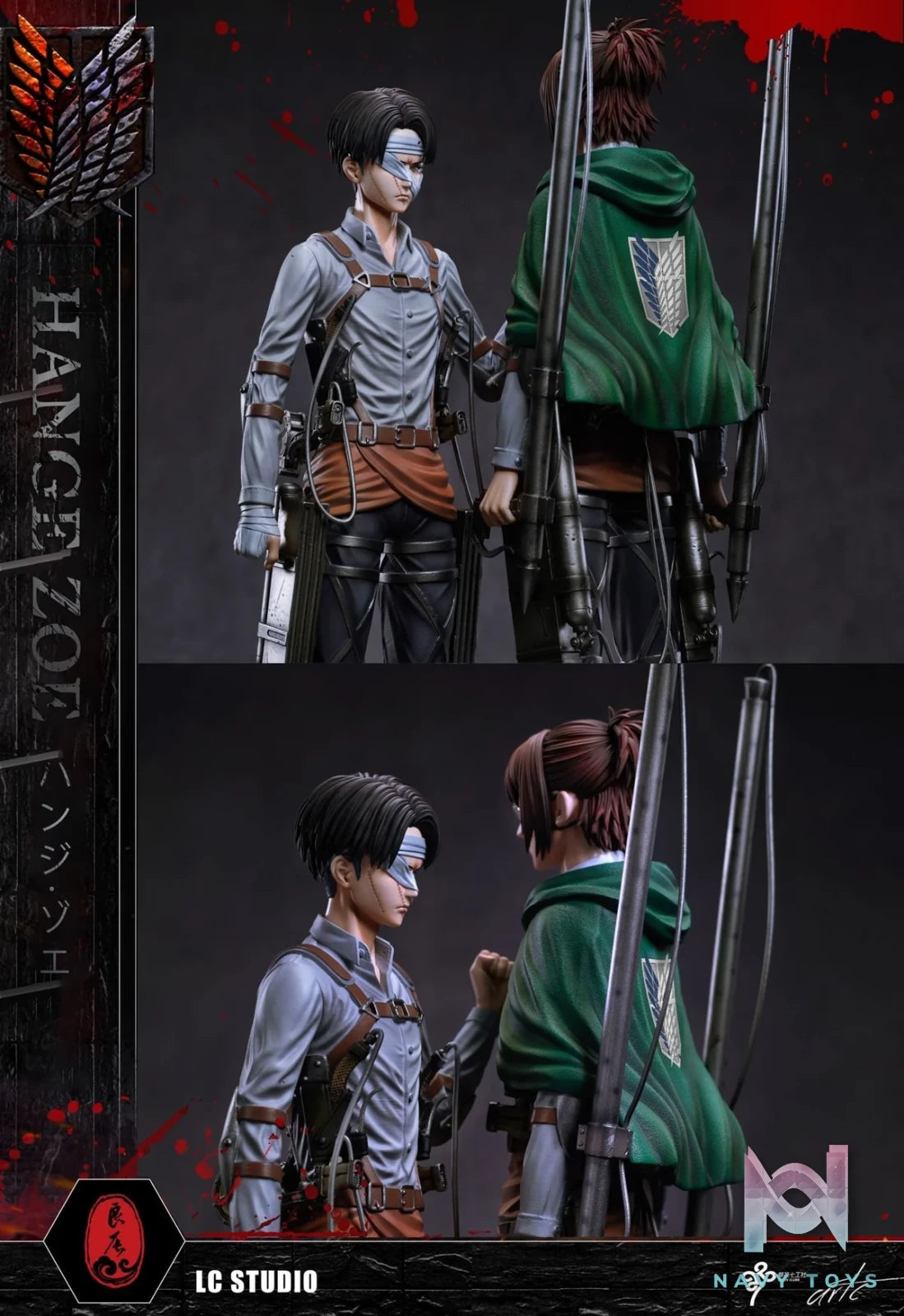 Levi Ackerman & Hange Zoe - Attack On Titan - LC Studio resin statue lc Studio anime figure
