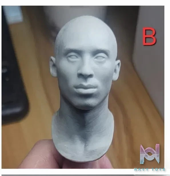 Carving Family Toys Studio – NBA 1/6 Kobe Head Sculpture CFTH01-ABCD White Model & Paint