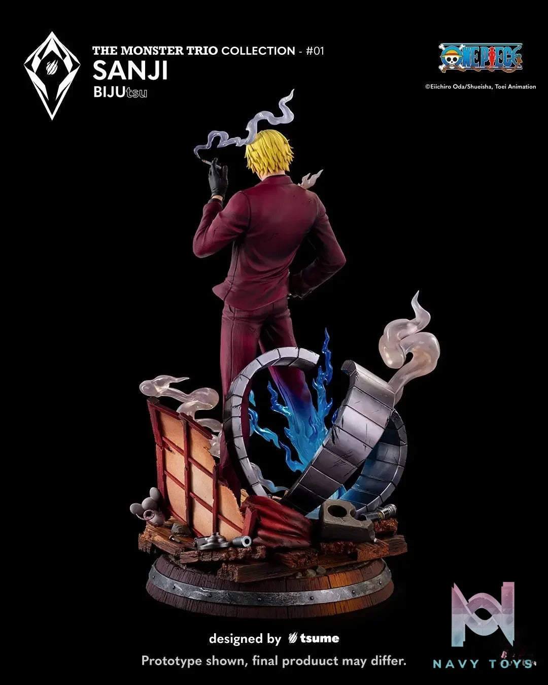 Tsume Studio - One Piece Sanji BIJUtsu (Licensed) resin statue Navy Toys anime figure
