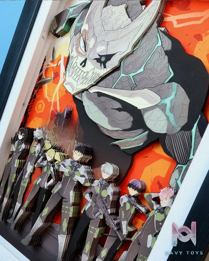 KALA HOME Studio – Kaiju No. 8 Multiple Characters 3D Decorative Painting Kaiju No.8