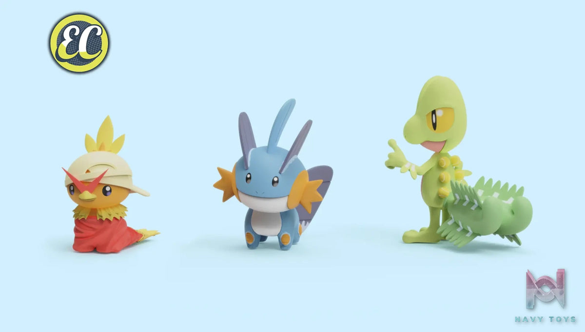 EC Studio – Pokémon Cute Series 04 Torchic + Mudkip + Treecko