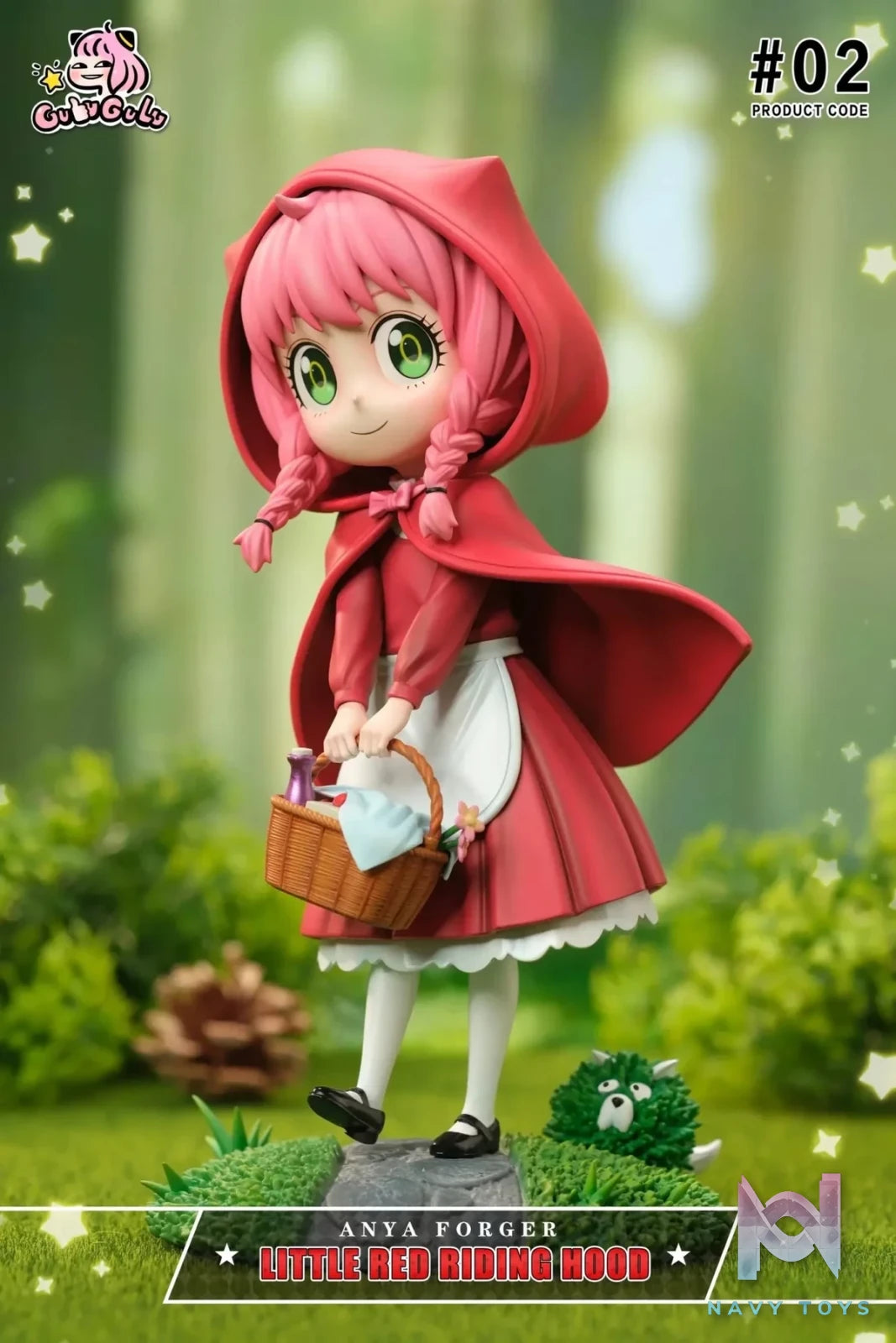 GuluGulu Studio - Spy x Family Fairy Tale Series 2 Anya cos Little Red Riding Hood resin statue Navy Toys anime figure