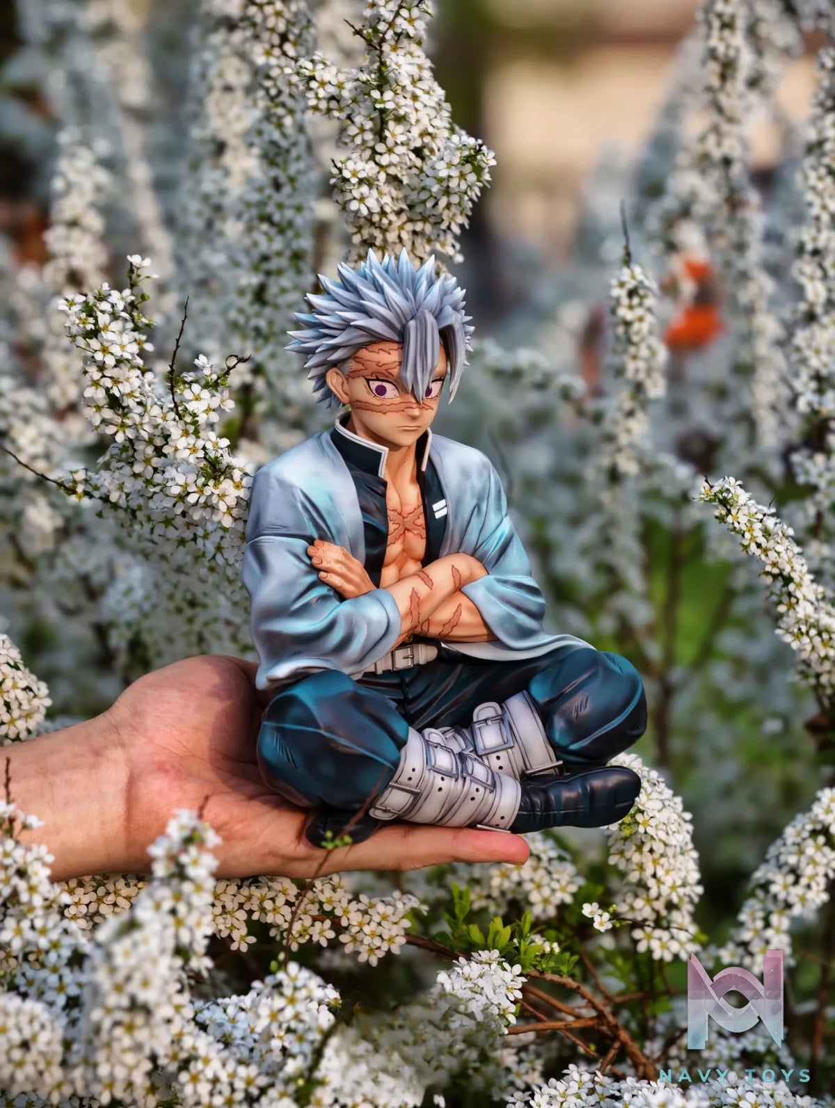 REN Studio – Sanemi Shinazugawa Sitting Pose Wind Hashira Demon Slayer