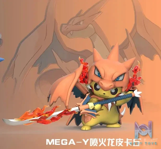 Echo Studio – Pokemon Mega Charizard X & Mega Charizard Y Pikachu