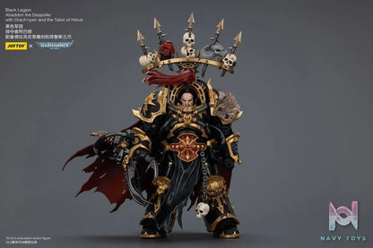 JOYTOY – 1/18 Black Legion Abaddon the Despoiler with Drach’nyen and the Talon of Horus JT02922 (Licensed)