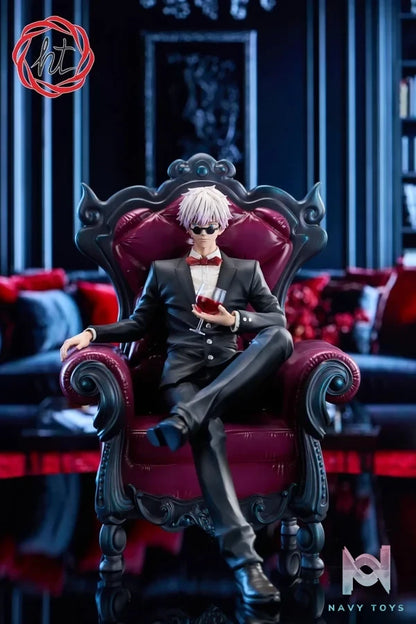 Ht Studio - Jujutsu Kaisen Sofa Series 2 Suit Satoru Gojo resin statue Navy Toys anime figure