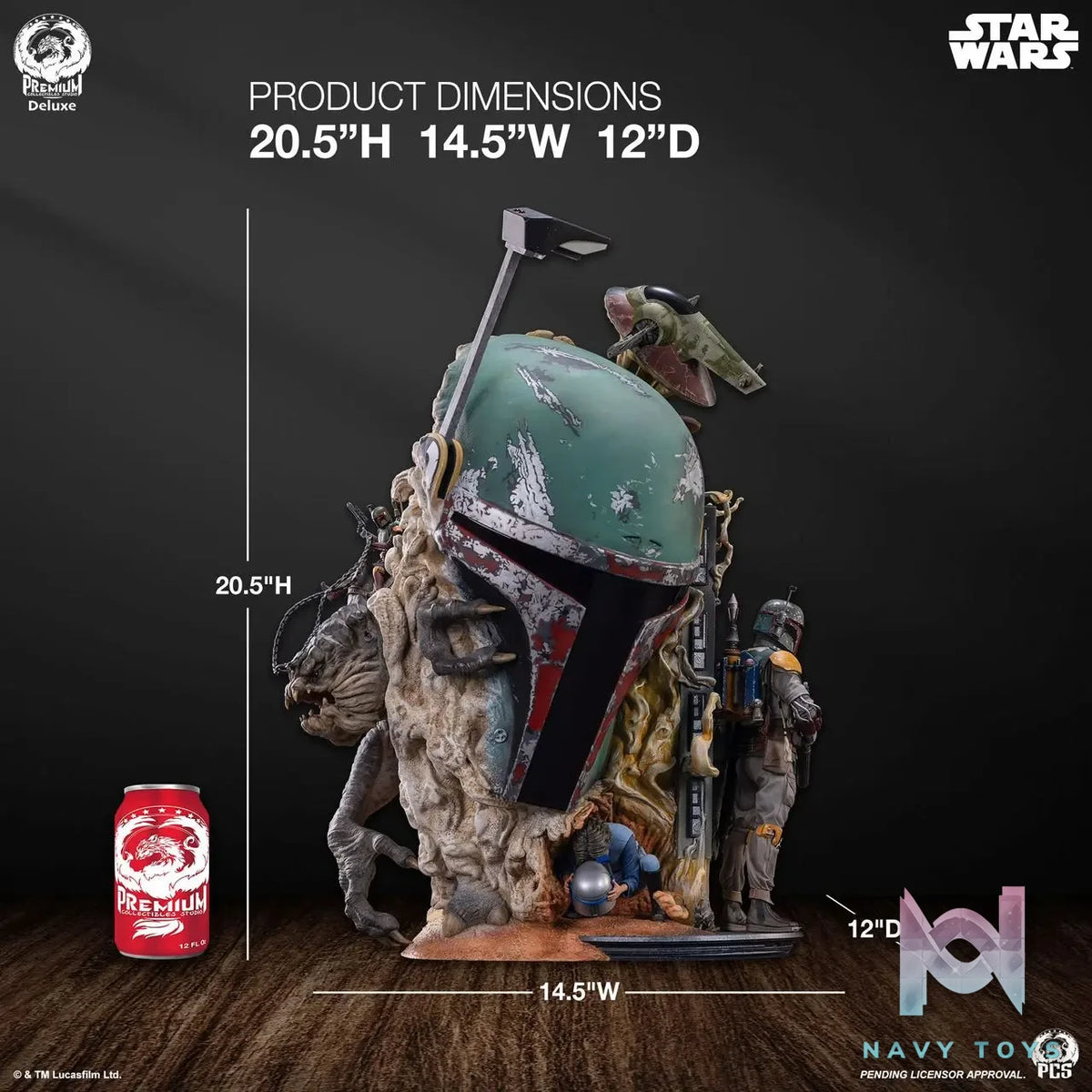 Premium Collectibles Studio – Boba Fett – Fine Art Bust Deluxe (Licensed)