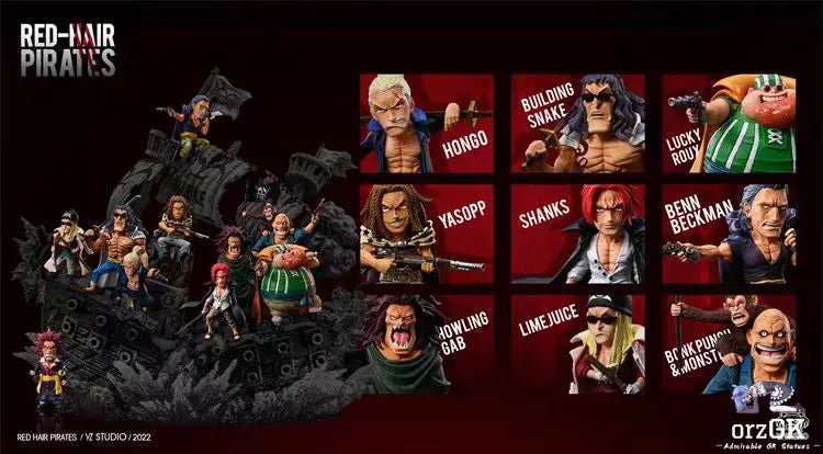 WCF Red Hair Pirates - One Piece - Yz Studio resin statue yz studio anime figure