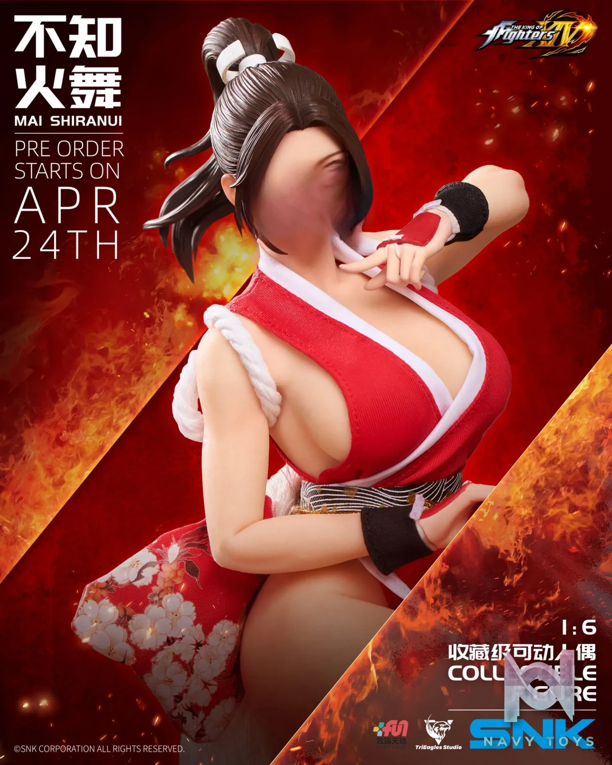 TriEagles Studio – The King of Fighters XIV Mai Shiranui 1/6 Scale Collectible Action Figure (Licensed)