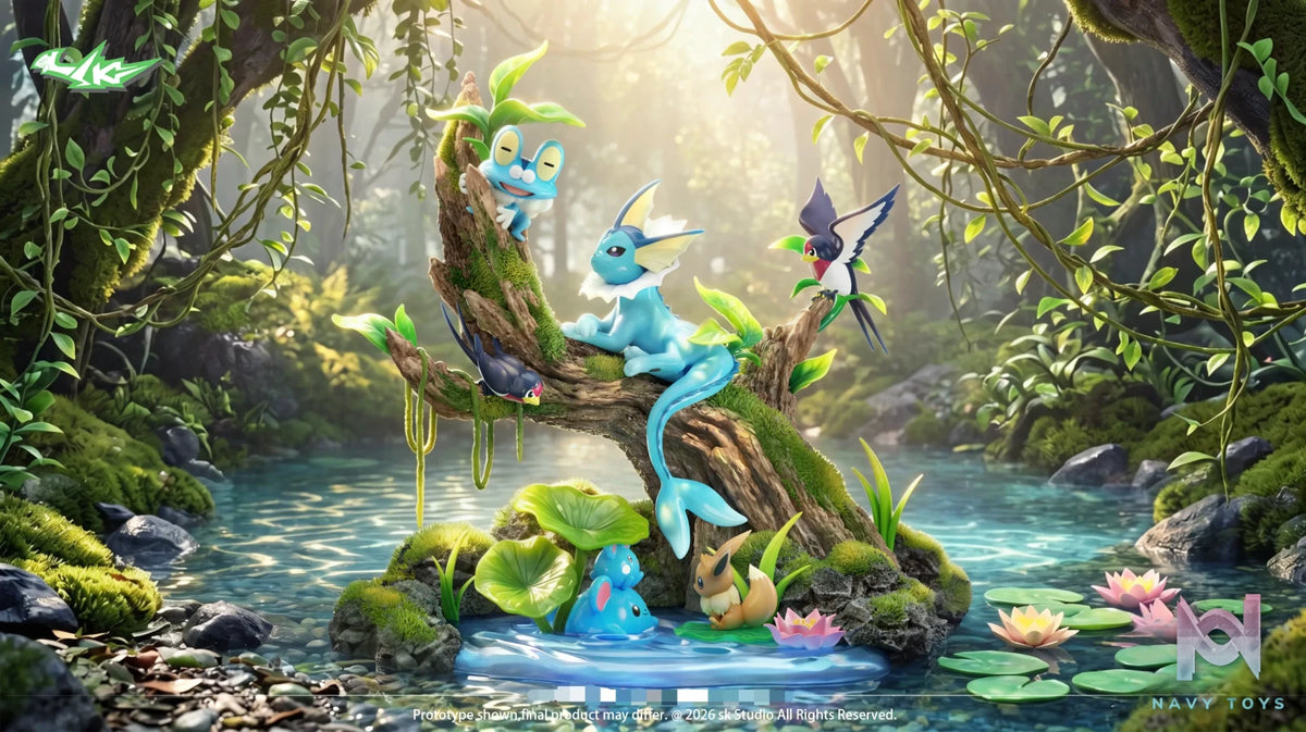SK Studio – Ecological Series Vaporeon Pond Scene Pokémon