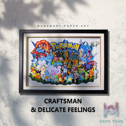 Yu Zhi Jiang Studio – Pokémon Multiple Characters Series #3 3D Decorative Painting Pokémon