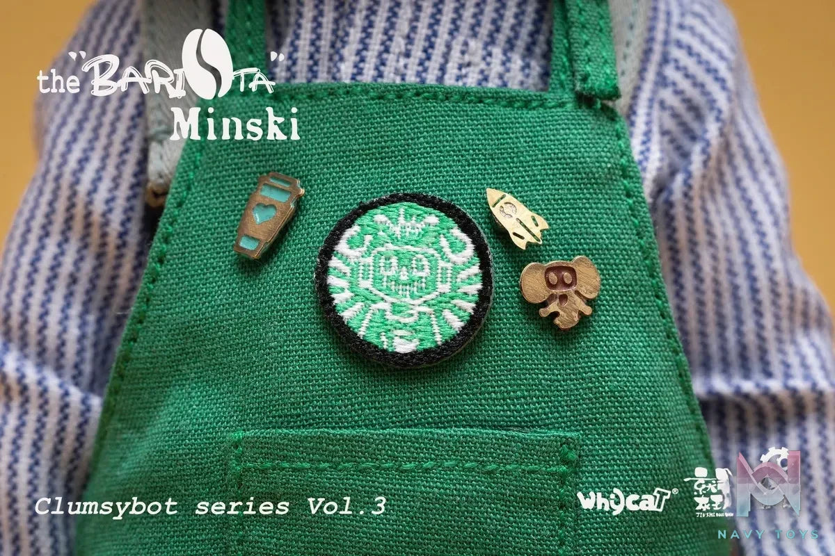 Whycat Studio & GEARHEADTOYS Studio – ClumsyBot Series 3 Barista Minski GHT005 (Licensed)