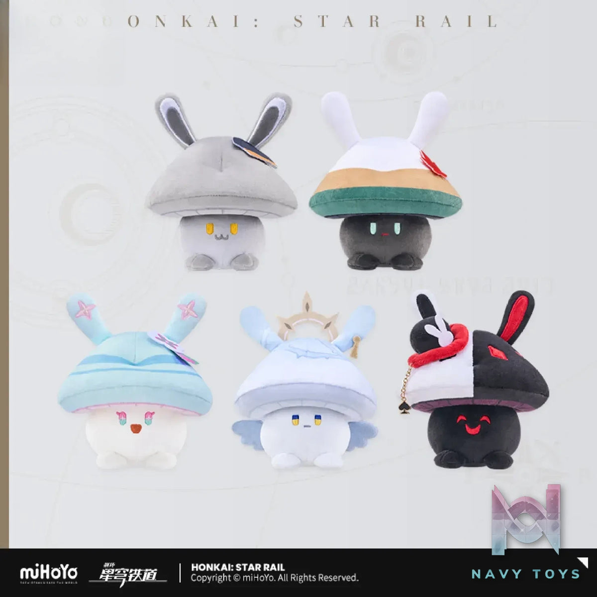 miHoYo – Honkai: Star Rail Bunny Mushroom Series Plush (Licensed)
