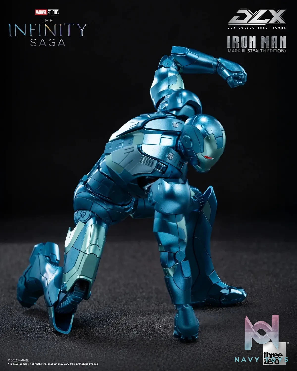 Threezero – Marvel Studios: The Infinity Saga DLX Iron Man Mark 3 (Stealth Edition) 3Z09220C0 (Licensed)