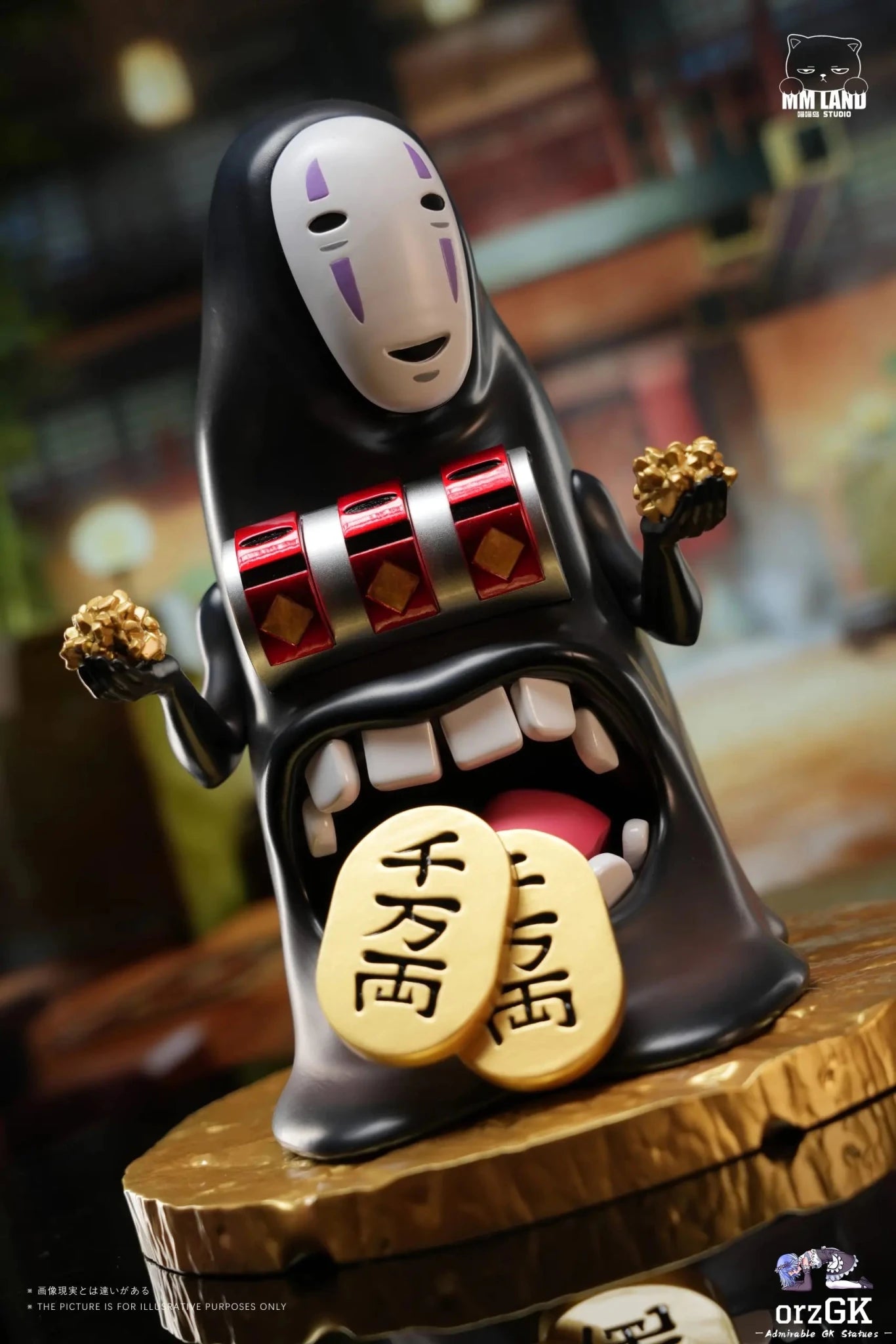 MMLAND Studio - No - Face with a Money - Spitting Machine Spirited Away resin statue Navy Toys anime figure
