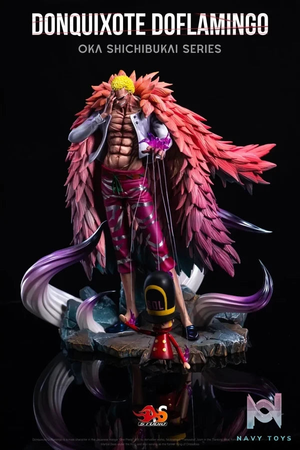 AS Studio - One Piece Seven Warlords of the Sea Donquixote Doflamingo resin statue Navy Toys anime figure