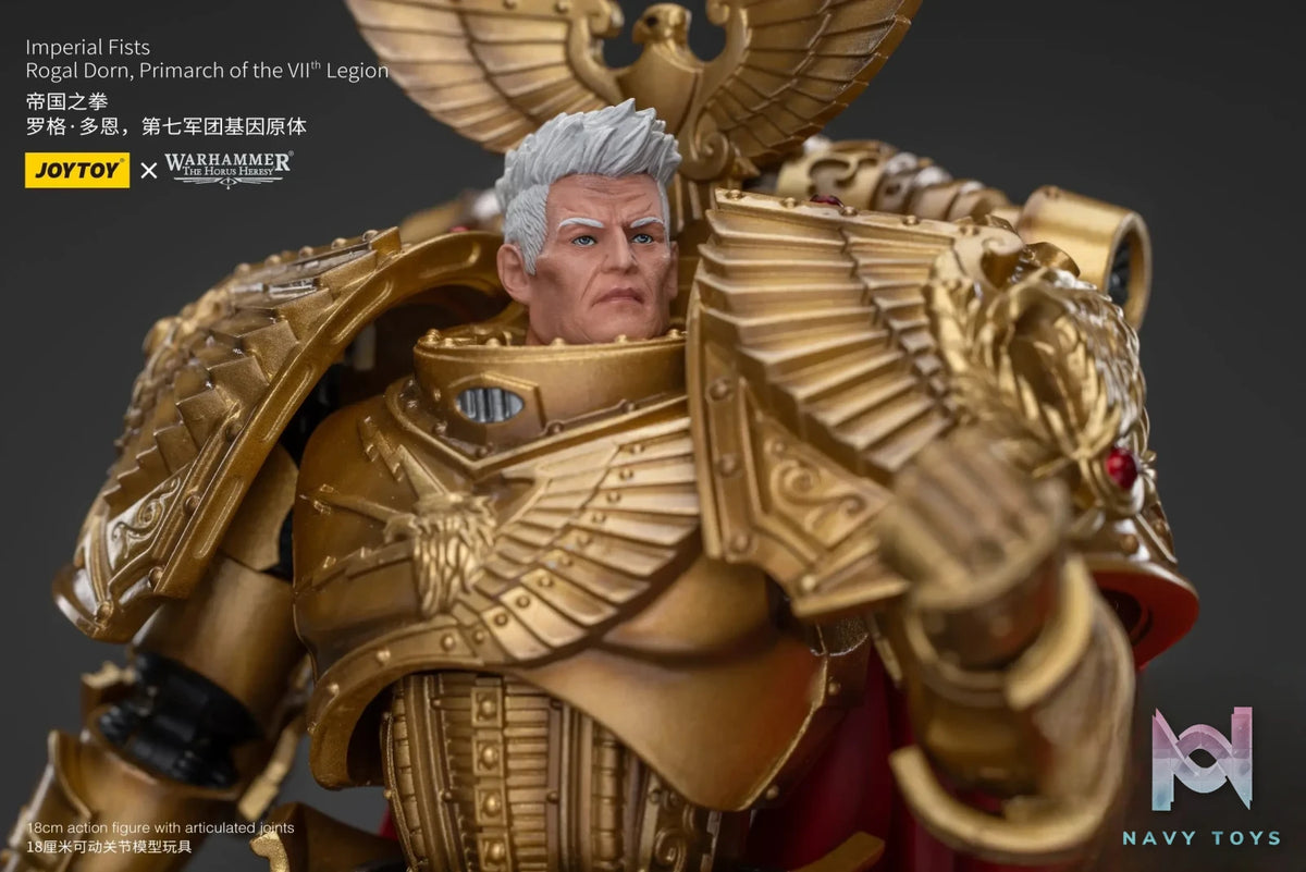 JOYTOY Studio – Warhammer ‘The HorusHeresy’ Imperial Fists Rogal Dorn, Primarch of the Vllth Legion JT8865 (Licensed)