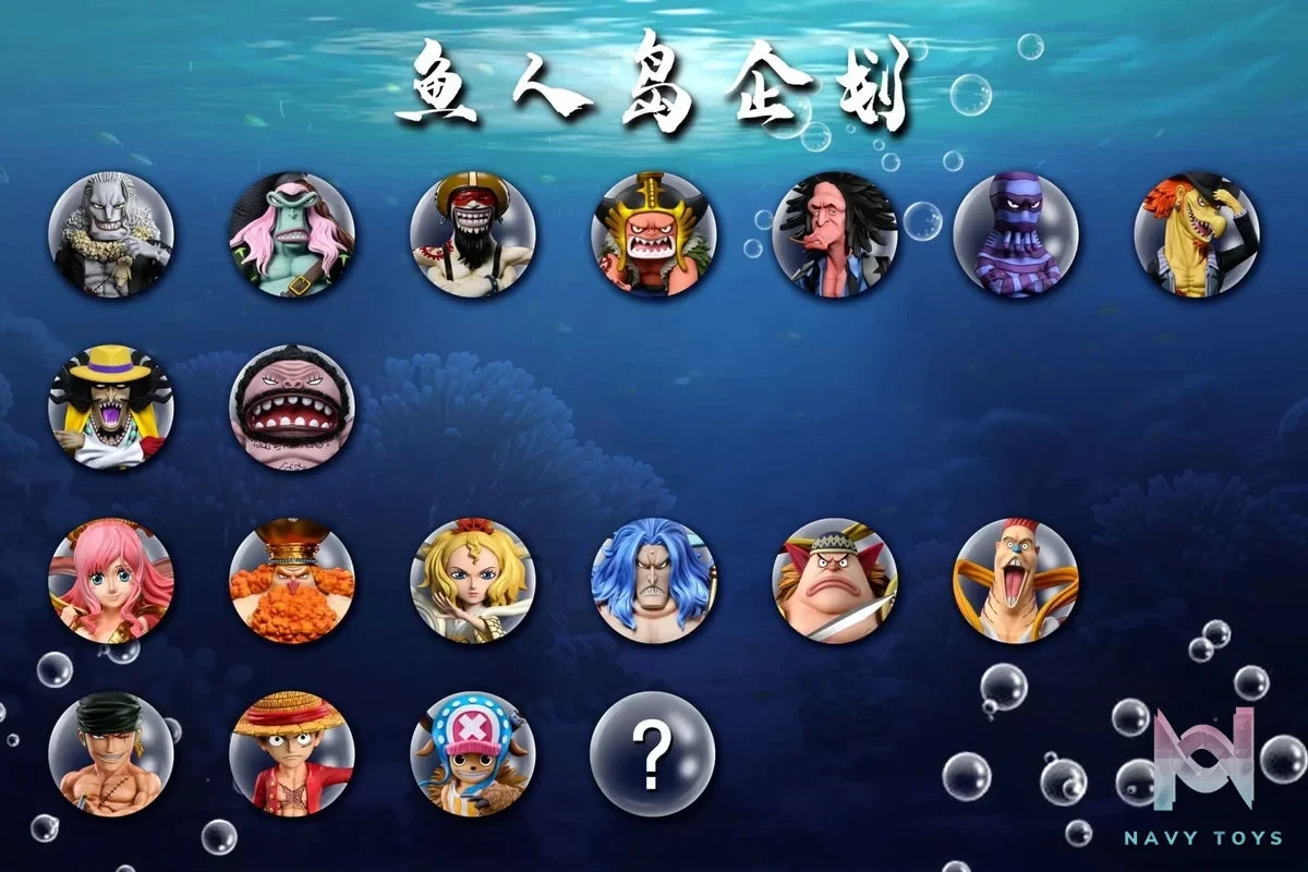 A+ Studio - One Piece Fish - Man Island Straw Hat Group Horn Point Tony Tony Chopper resin statue Navy Toys anime figure