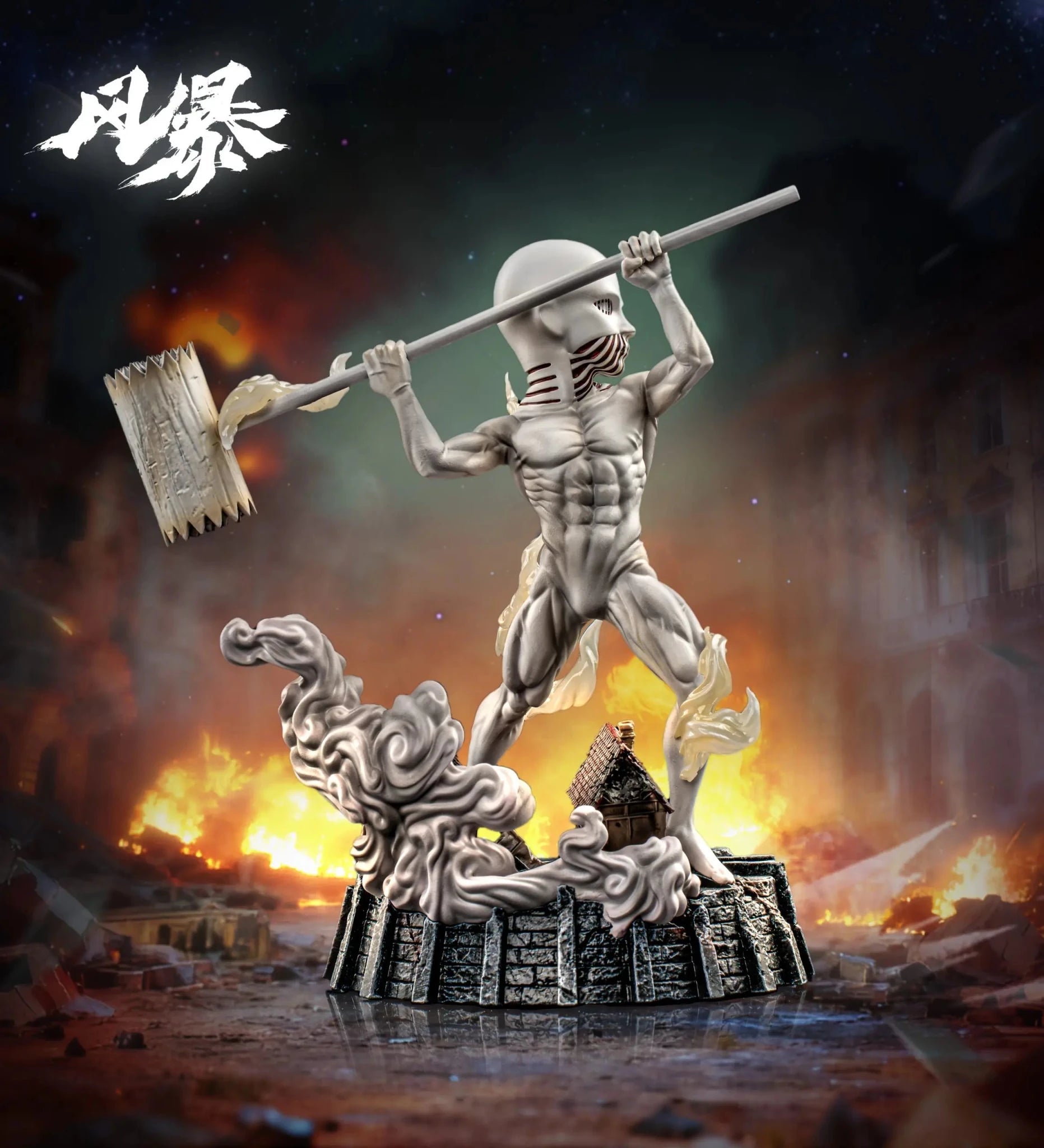 Feng Bao Studio - The War Hammer Titan Attack on Titan resin statue Navy Toys anime figure
