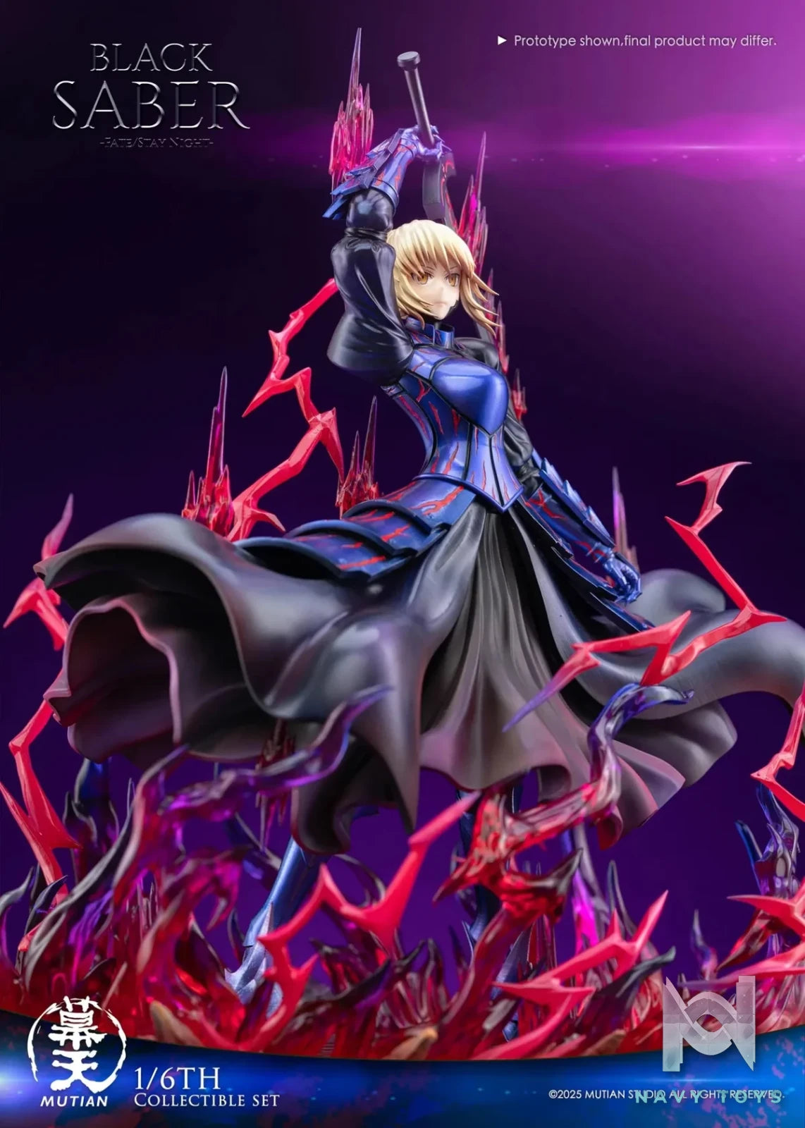 Mu Tian Studio - Fate/stay night Heaven's Feel Saber Alter resin statue Navy Toys anime figure