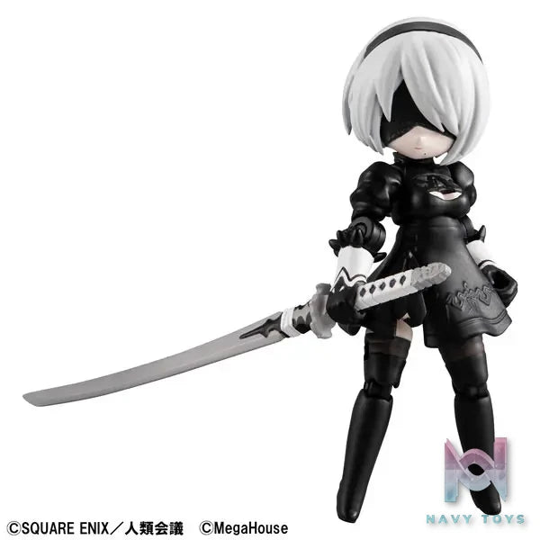 MegaHouse Studio – Desktop Army NieR:Automata Ver1.1a Collab 2B Posable Figure (Licensed)