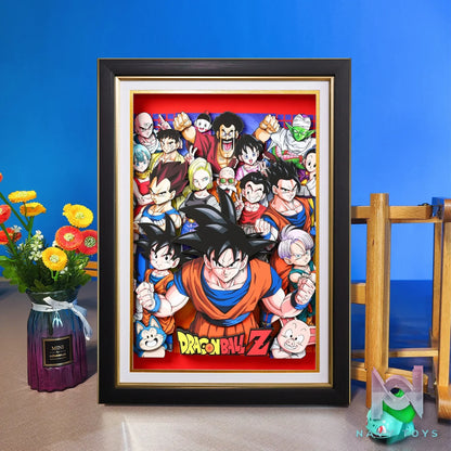 Yu Zhi Jiang Studio – Dragon Ball Multiple Characters Series #9 3D Decorative Painting Dragon Ball