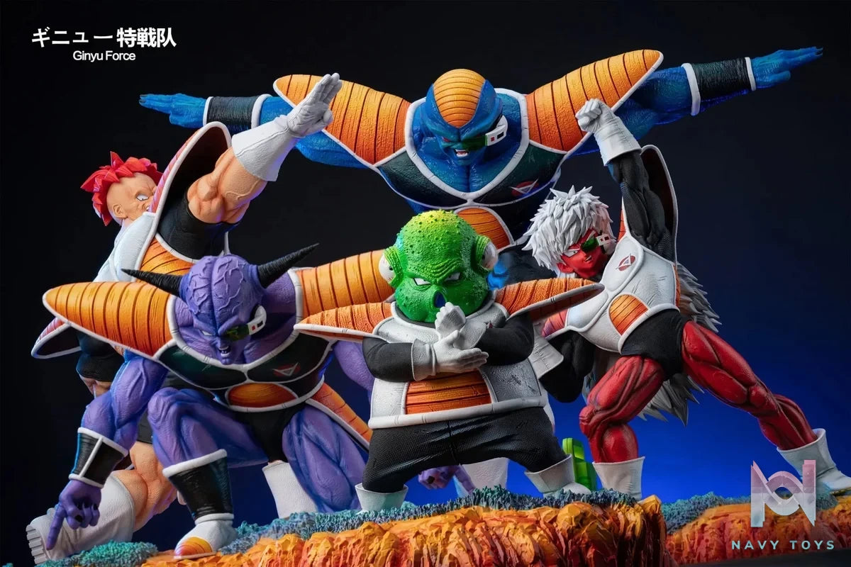 Bao Zi A Studio - Dragon Ball 03 Ginyu Force Ginyu & Recoome & Burter & Jeice & Guldo resin statue Navy Toys anime figure