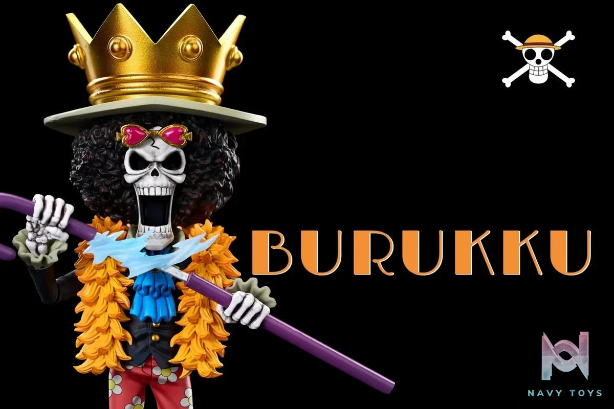 A+ Studio - One Piece Fish - Man Island Project Straw Hat Pirates Brook resin statue Navy Toys anime figure
