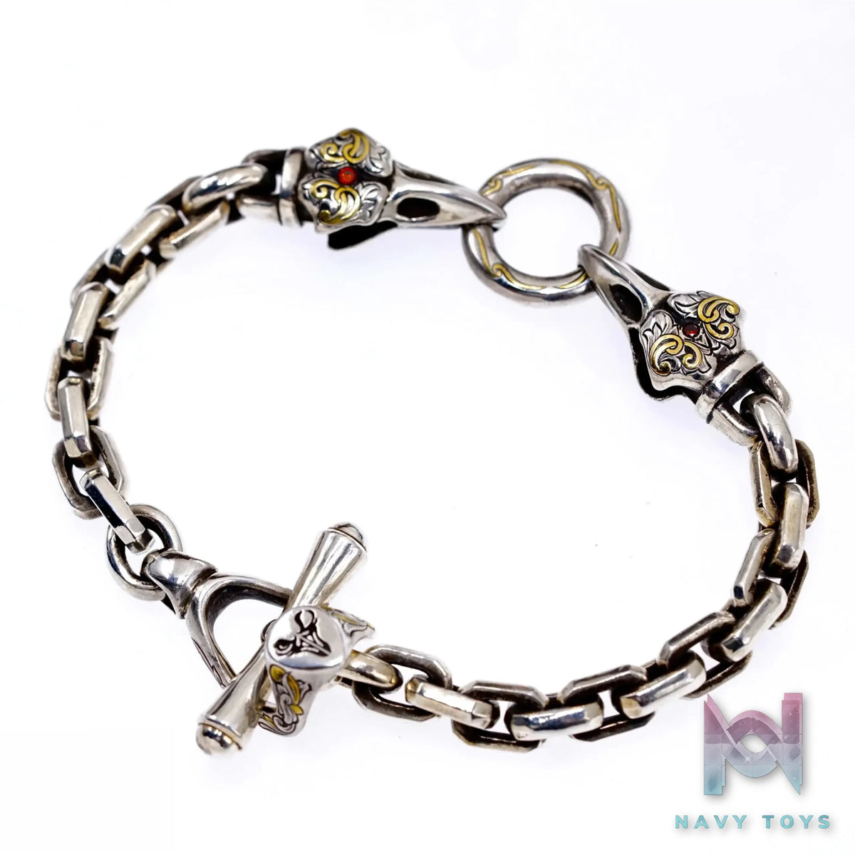 Raven Studio (silver jewelry) – Original Exclusive “Source” Raven Skull Bracelet Original