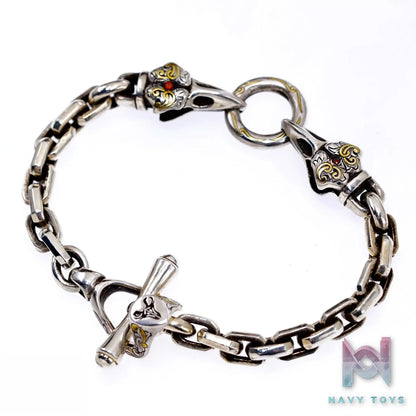 Raven Studio (silver jewelry) – Original Exclusive “Source” Raven Skull Bracelet Original