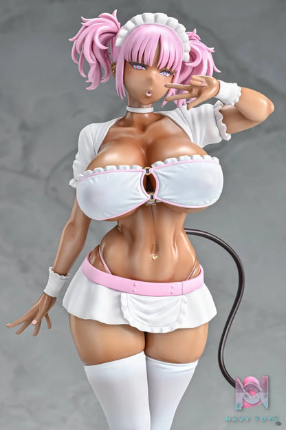 Q-six Studio – Original Black-skinned hottie maid succubus Cocoal (Licensed)