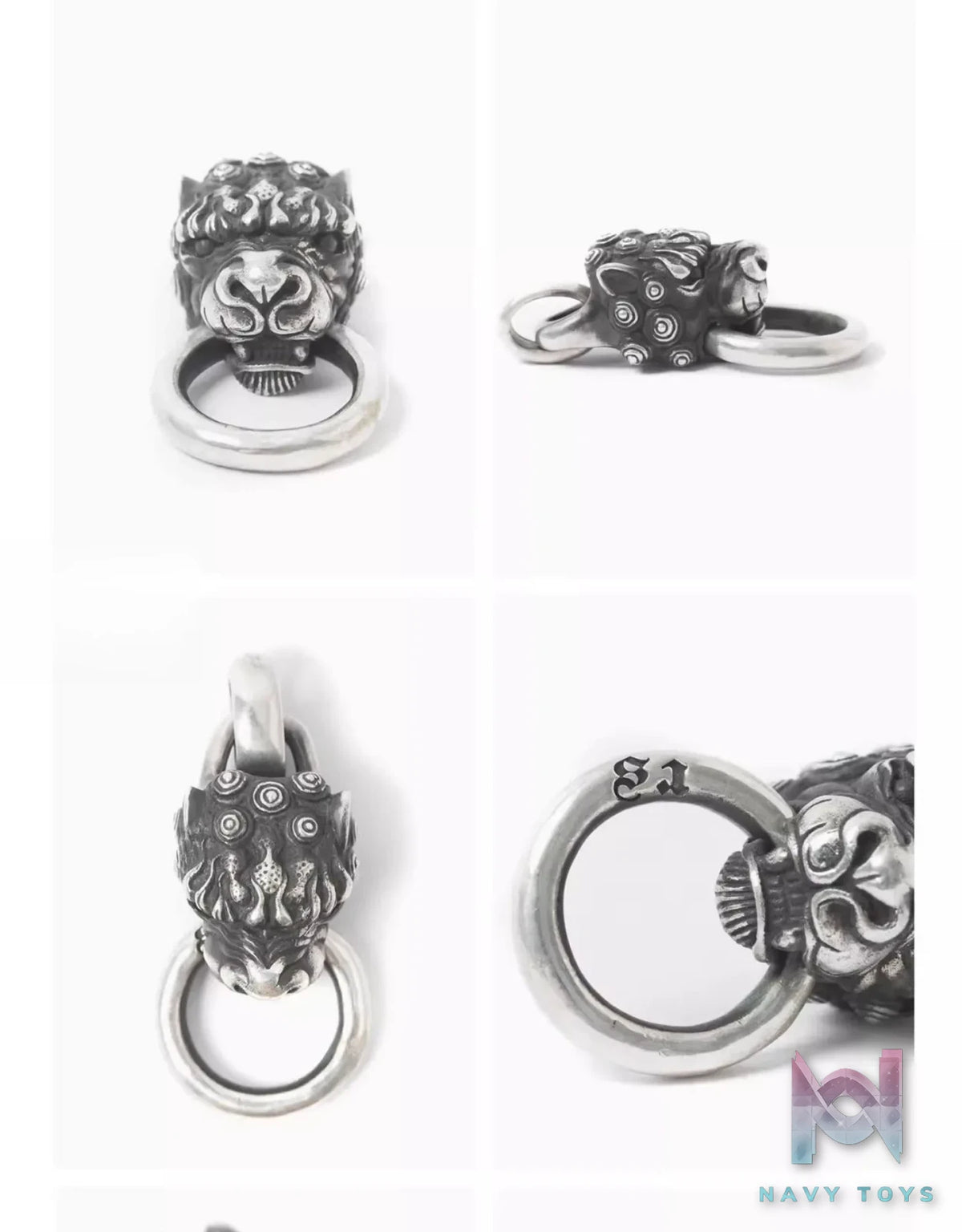 Raven Studio (silver jewelry) – Original Exclusive Design Chinese Style Awakening Lion Pendant