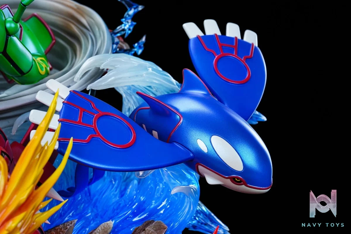 GG Studio - Weather Trio Groudon, Kyogre, Rayquaza - Pokemon resin statue GG Studio anime figure