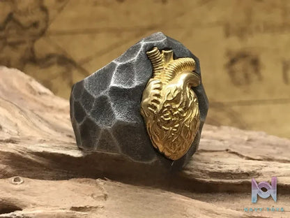 Shou Jiang Studio – Custom Original Design Steadfast Heart Ring Original