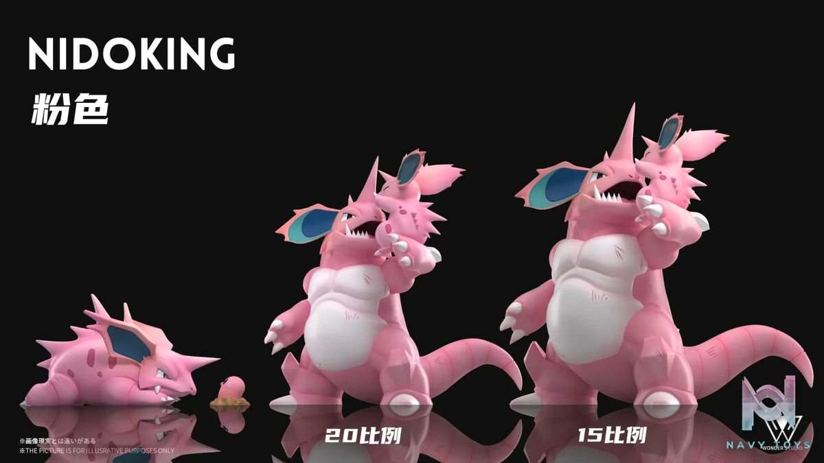 Wonder Studio – Pokémon Nidoking Evolution Set