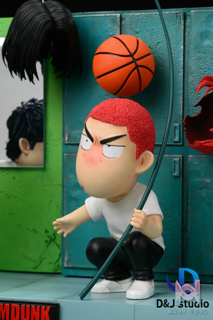 D&J Studio – Slam Dunk Anime Chibi Cutscene #2 Locker Room Hanamichi & Hisashi