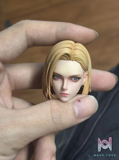 BoxQi Studio – 1/6 Android 18 Platinum Silicone Articulated Action Figure HQ03 Dragon Ball