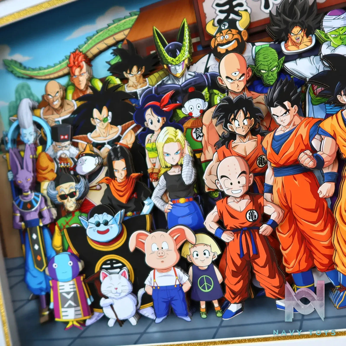 KALA HOME Studio – Dragon Ball Multiple Characters #02 3D Decorative Painting Dragon Ball