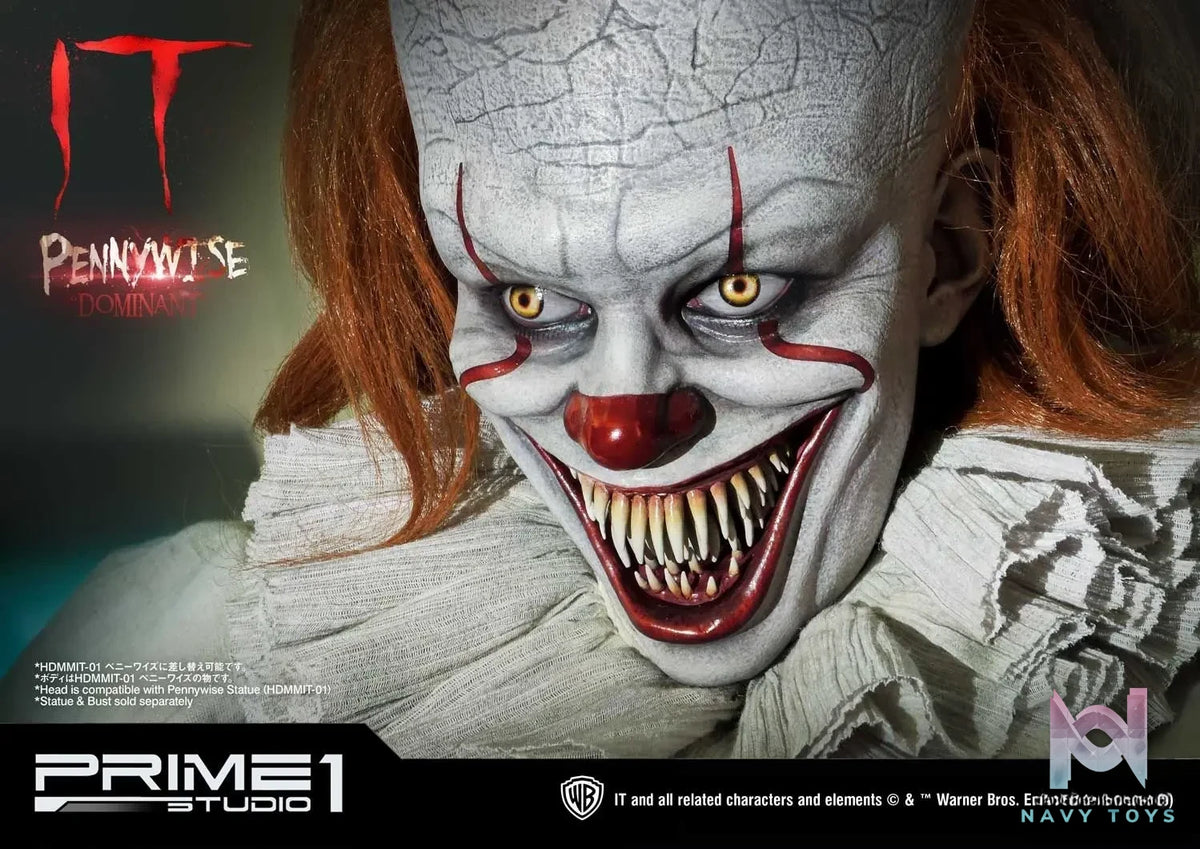Prime 1 Studio – High Definition Bust IT (Film) Pennywise Head HDBIT-01 HDBIT-02 HDBIT-03 HDBIT-ALL (Licensed)
