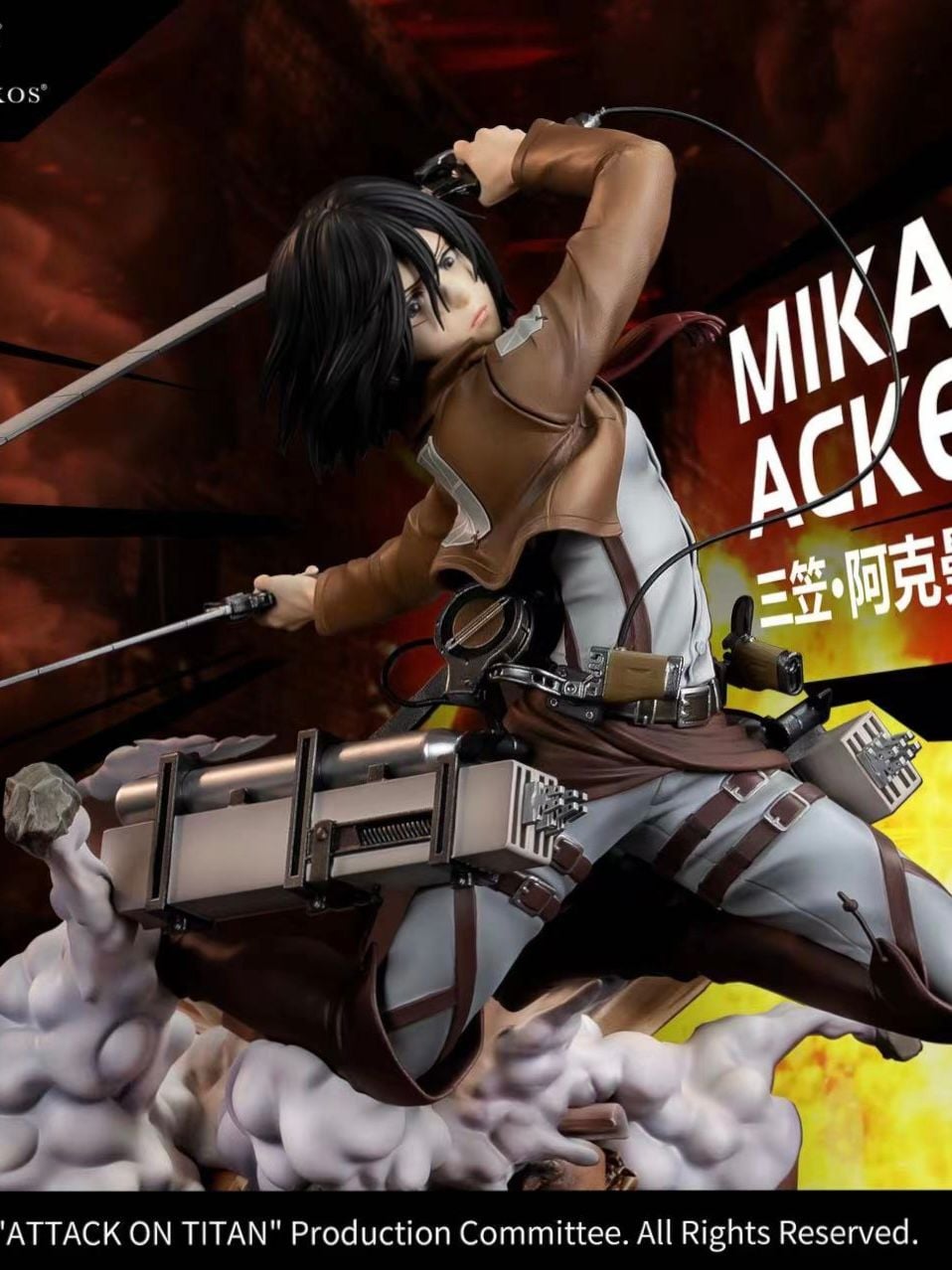 Mikasa Ackerman - Attack On Titan - Zodiakos Studio resin statue zodiakos studio anime figure