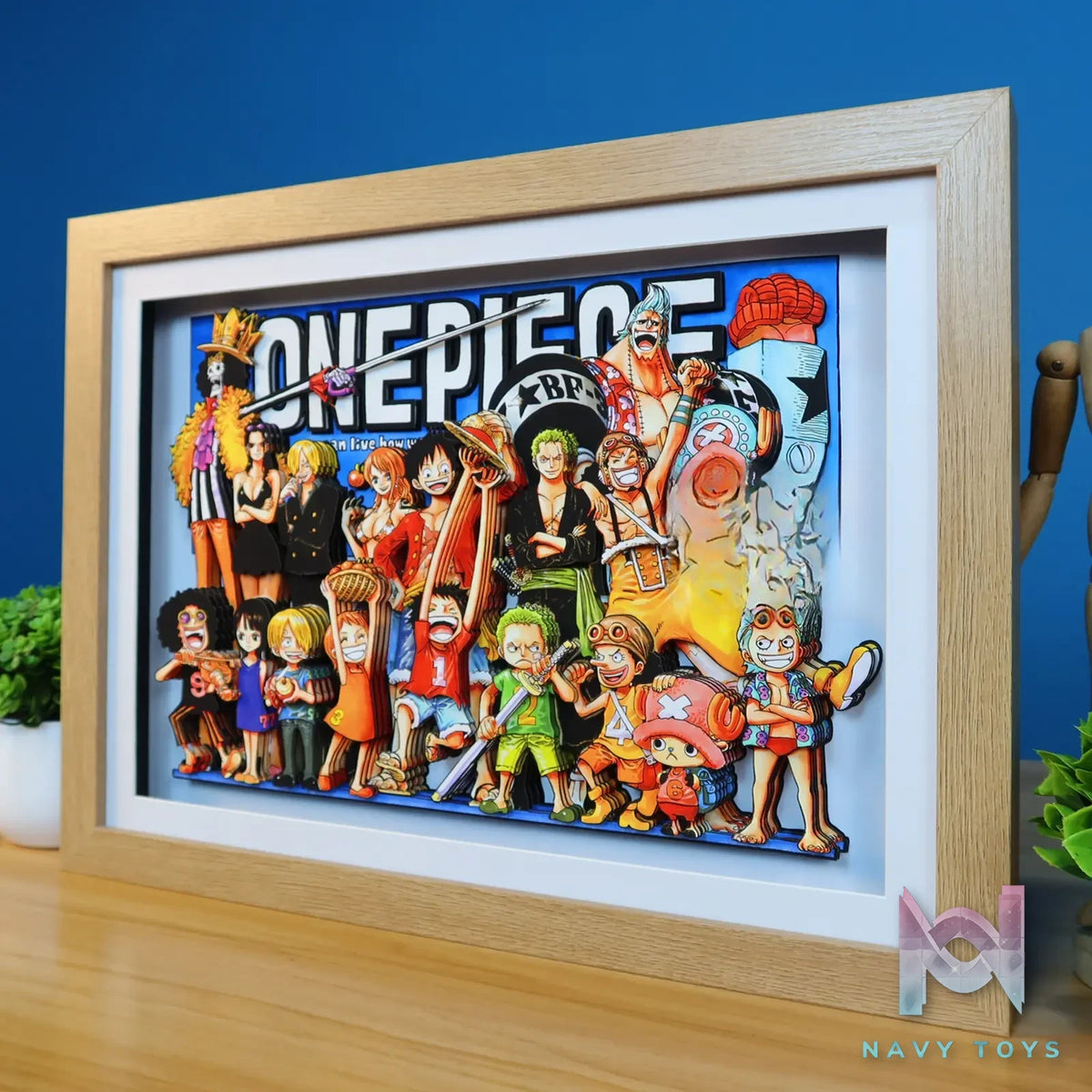 KALA HOME Studio – One Piece Multiple Characters #02 3D Decorative Painting One Piece