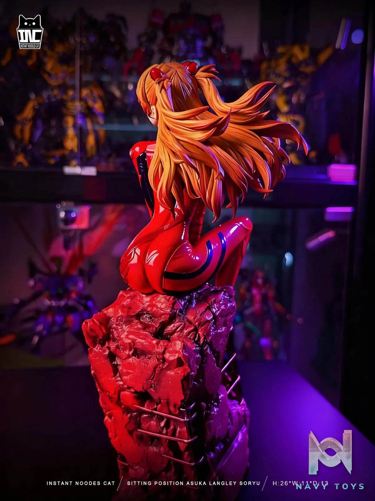 Sitting Asuka resin statue Instant Noodles Studio anime figure