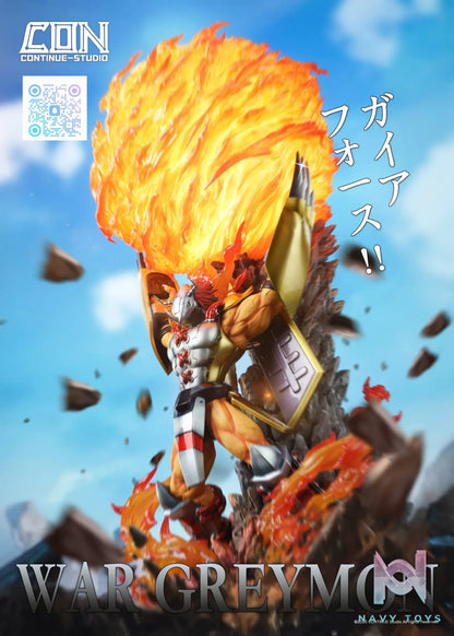 CONTINUE Studio – Digimon Light Sculpture Scene Series #1 War Greymon Gaia Energy Cannon