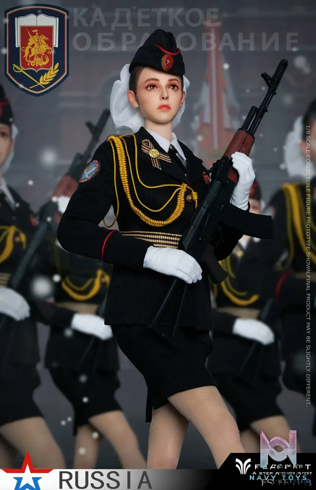 FLAGSET – Original 1/6 Russian Female Soldiers Ministry of Internal Affairs FS-73054A & Ninth Women’s Military Academy FS-73054B & Aerospace Defense Forces FS-73054C (Licensed)